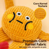 Waffle Plush Cat Toy with Crinkle Paper and Catnip