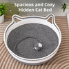 Cat Bed with Integrated Scratcher and Removable Washable Cover