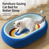 Cat Scratcher Bed with Integrated Resting Area