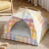 Semi-Enclosed Tent Pet Bed