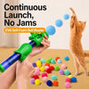 Cat Ball Launcher Toy with Plush or EVA Balls