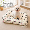 Cotton-Linen Pet Bed Cushion for Small Dogs & Rabbits