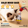 Feather Wobble Cat Toy for Interactive Play