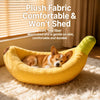 Banana-Shaped Pet Bed for Small Dogs and Cats