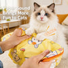 Cat Crinkle Tunnel Toy with Hide-and-Seek Openings