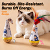Feather Wobble Cat Toy for Interactive Play