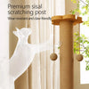 Vertical Sisal Cat Scratching Post with Cat Tree Structure