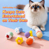Flower Bell Ball Cat Toy with Cotton Rope