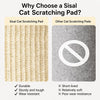 Two-Level Square Sisal Cat Scratching Barrel with Cat Bed