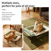 Portable Elevated Pet Cot with Removable Cushion