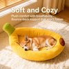 Banana-Shaped Pet Bed for Small Dogs and Cats