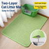 Double-Layer Cat Litter Mat with Collection Pocket