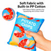 Plush Potato Chip Crinkle Toy for Dogs and Cats