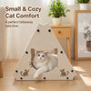 Triangular Cardboard Cat Scratcher House