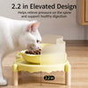 Elevated Ceramic Double Bowl Stand for Cats & Dogs