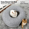 Enclosed Donut Cat Bed with Tunnel
