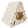 Triangular Cardboard Cat Scratcher House