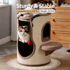 Cat Scratching Tower with Sisal Barrel and Resting Platforms