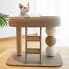Low-Profile Cat Tree with Sisal Scratcher and Cat Bed