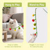 Felt Persimmon Cat Teaser Toy with Bell