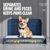Dog Toilet Tray with Wall Panel and Pull-Out Drawer