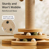 Vertical Sisal Cat Scratching Post with Cat Tree Structure