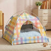 Semi-Enclosed Tent Pet Bed