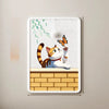 Wall-Mounted Cat Scratching Board with Braided Cotton Rope