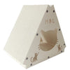 Triangular Cardboard Cat Scratcher House