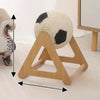 Sisal Cat Scratcher Bed with Soccer Ball Toy