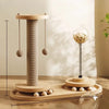 Vertical Sisal Cat Scratching Post with Cat Tree Structure
