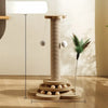 Vertical Sisal Cat Scratching Post with Cat Tree Structure