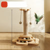 Vertical Sisal Cat Scratching Post with Cat Tree Structure