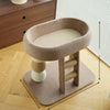 Low-Profile Cat Tree with Sisal Scratcher and Cat Bed
