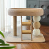 Low-Profile Cat Tree with Sisal Scratcher and Cat Bed
