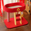 Low-Profile Cat Tree with Sisal Scratcher and Cat Bed