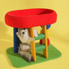 Low-Profile Cat Tree with Sisal Scratcher and Cat Bed