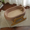 Low-Profile Cat Tree with Sisal Scratcher and Cat Bed