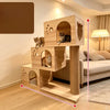 Large Wooden Cat Tree with Sisal Scratching Posts