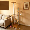 Large Wooden Cat Tree with Sisal Scratching Posts