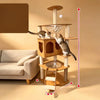 Large Wooden Cat Tree with Sisal Scratching Posts